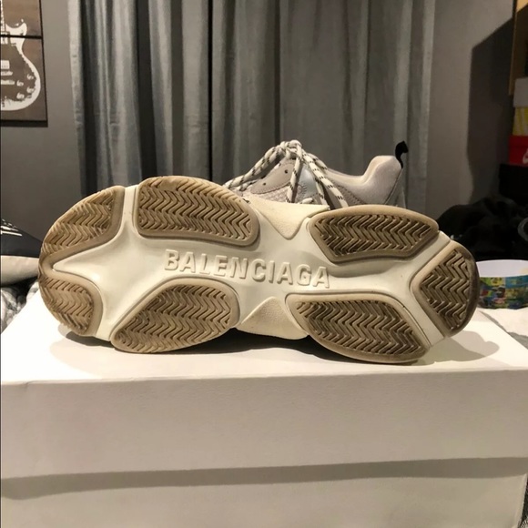 Balenciaga Mens Triple S Trainers Gray US 12 w BOX - Picture 2 of 6